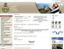 Tablet Screenshot of comune.camponellelba.li.it